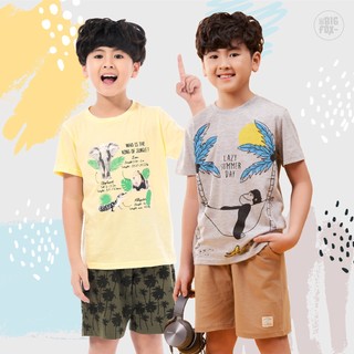 Áo Phông Bé Trai  Mùa Hè, Áo Thun Trẻ Em Cộc Tay Chất Cotton Size Đại Hình In Đẹp Style Hàn 3-11 Tuổi (11kg- 37kg)
