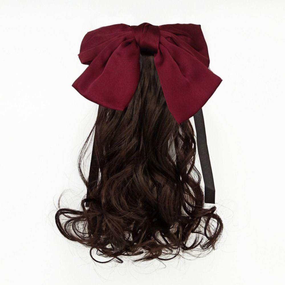 ANEMONE Tóc Đuôi Ngựa Giả Mềm Mại Dành Cho Bé Gái