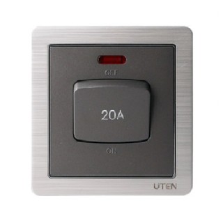 Công tắc 20A - Công tắc vuông Uten V6 công tắc bình nóng điều hòa