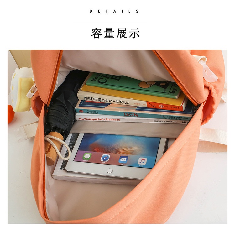 Ba Lô Đi Học Đựng Máy Tính Thiết Kế Đơn Giản Màu Sắc Nổi Bật Thời Trang Hàn Quốc 20
