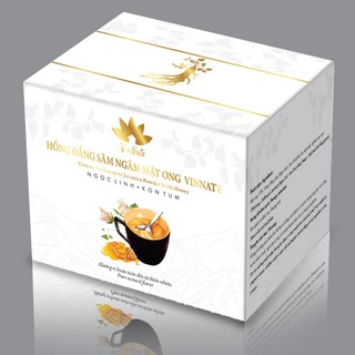 Hồng Đẳng Sâm Ngâm Mật Ong Vinnate - Hộp 30 gói x 7,7gr.