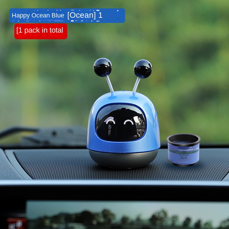 Robot Khuếch Tán Hương Thơm Gắn Điều Hòa Xe Hơi Dễ Thương Tiện Dụng