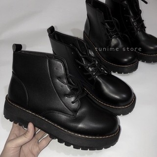 [ORDER] Giày boot da trơn ulzzang