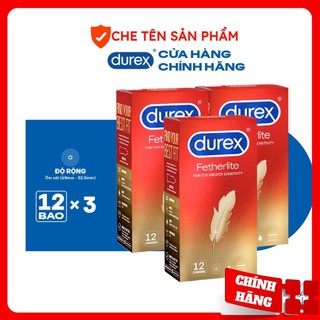 Bao Cao Su Durex Fetherlite Siêu Mỏng 12 Chiếc Chính Hãng
