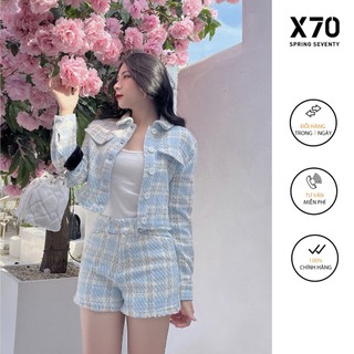 Áo khoác blazer kiểu dáng croptop thiết kế thời trang x70 - 01560006 04580014