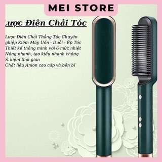 Lược Điện Chải Tóc Tạo Kiểu - Uốn Duỗi Ép Tóc Đa Năng