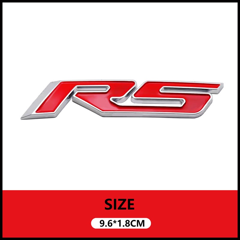 Miếng Dán Trang Trí Đuôi Xe Hơi Chevrolet Trax Cruze Malibu Captiva Explorer Aveo RS Bằng ABS