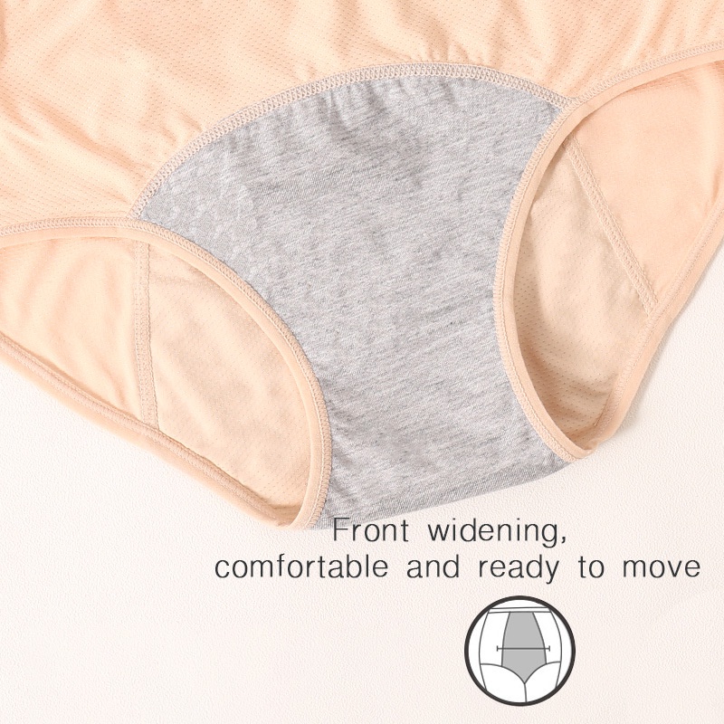 Quần Lót Cotton Lưng Cao Chống Tràn Plus Size Cho Nữ