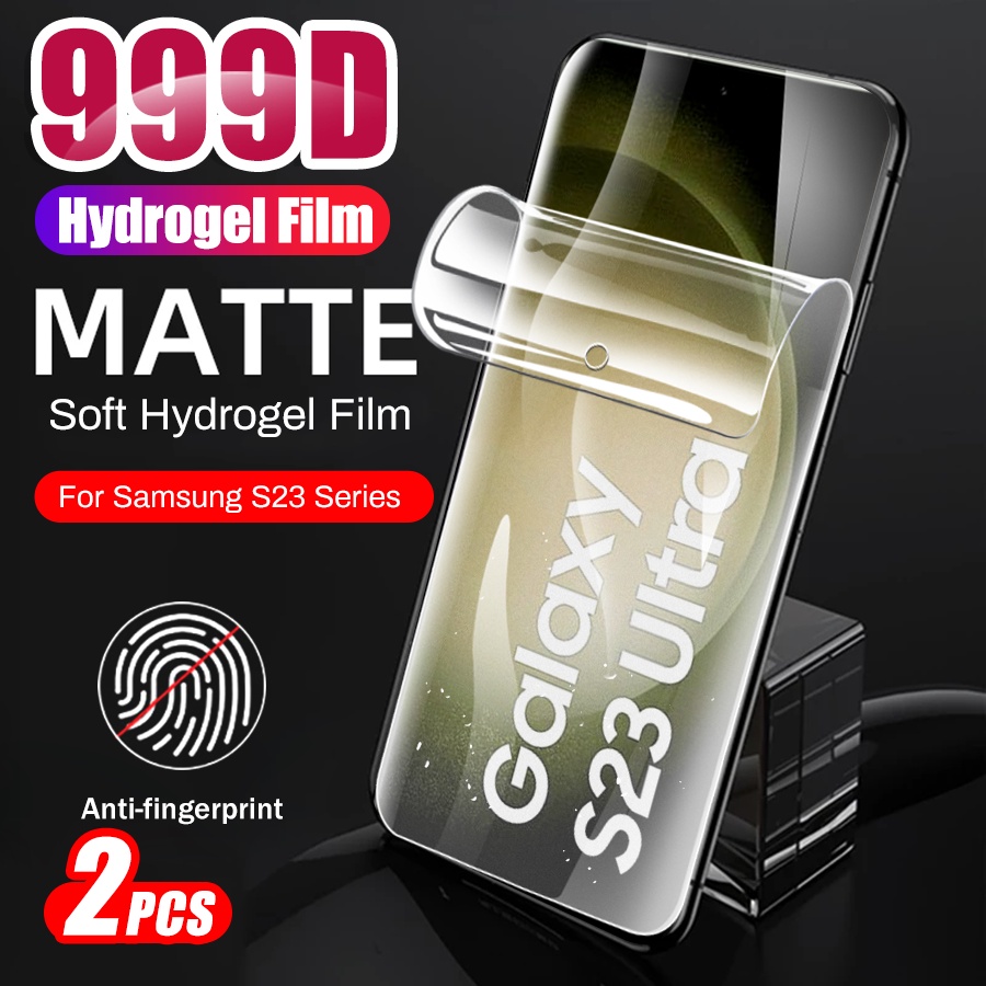 2PCS Frosted Matte Soft Hydrogel Film For Samsung Galaxy S23 Ultra Curved Screen Protector Not Glass Sumsung S 23 Plus S23Ultra
