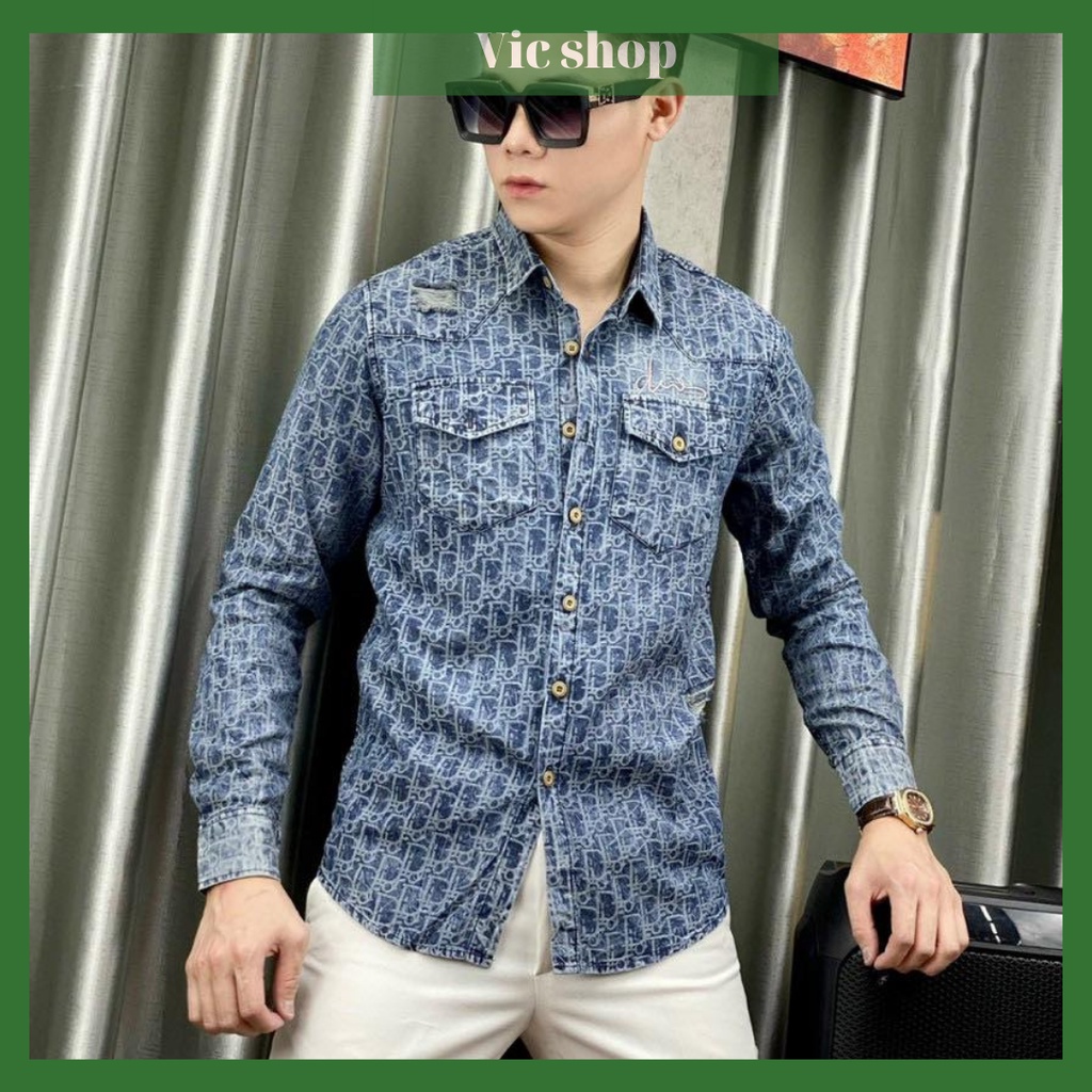 Aó sơ mi nam tay dài SM1122-002 quảng châu, thấm hút mồ hôi tốt, họa tiết kẻ, phối màu trẻ trung