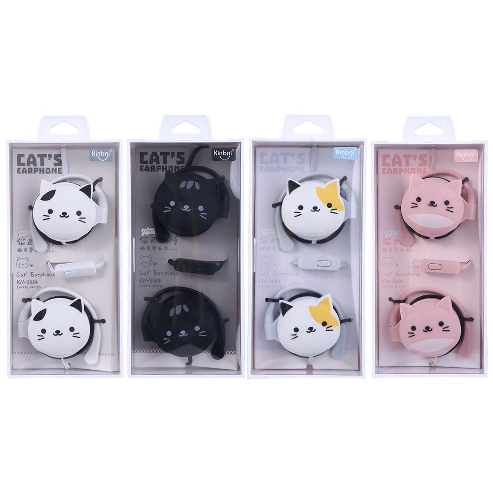 Tai Nghe Chụp Tai Jack 3.5mm Có Micro Thiết Kế Hoạt Hình Dễ Thương Cho Bé
