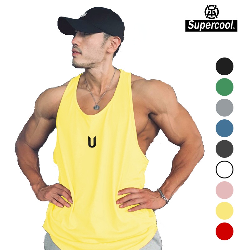 #SupercooL# Áo Thun Ba Lỗ Thể Thao Nam Áo Sát Nách Tank Top Form Rộng Phong Cách Hàn Quốc Big Size Nhanh Khô Cao Cấp Vải Thoáng Thấm Hút Mồ Hôi Tốt Thương Hiệu In Họa Tiết Basic Tee Streetwear Chạy Bộ Chuyên Thể Dục Bóng Rổ Cầu Lông Combat đi Biển Gym