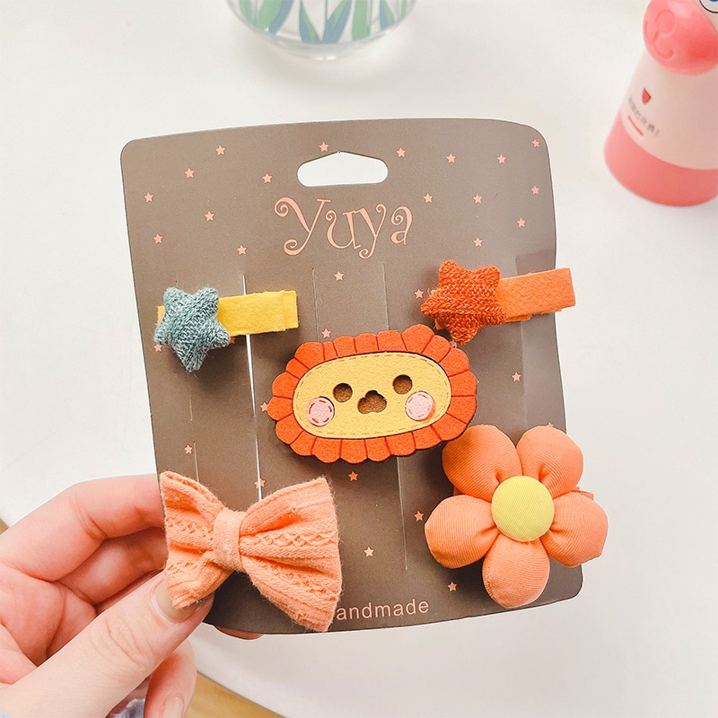 Set 5 Kẹp Tóc Nhiều Màu Dễ Thương Cho Bé Gái