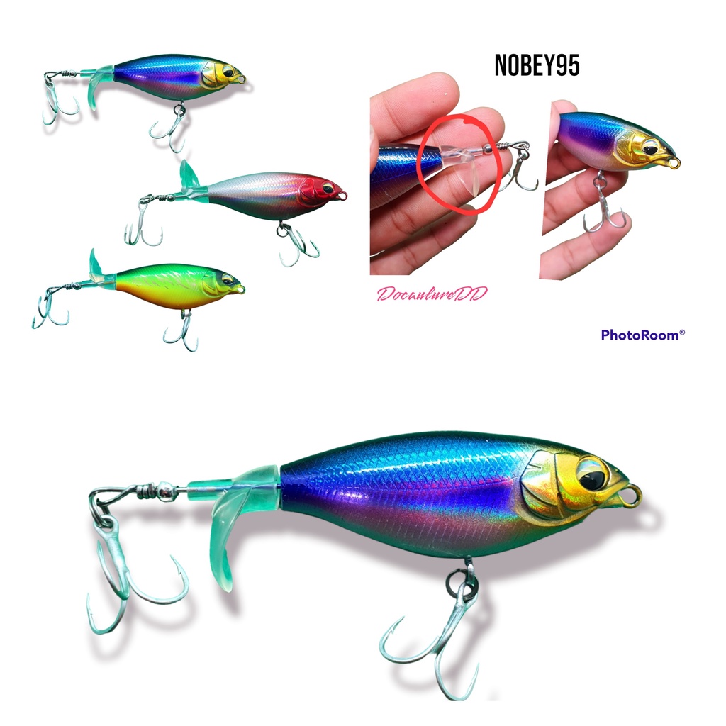 Mồi giả có thìa xoay NOBEY95, mồi nổi câu lure cá Lóc,Chẽm,Chét 9,5cm,10g