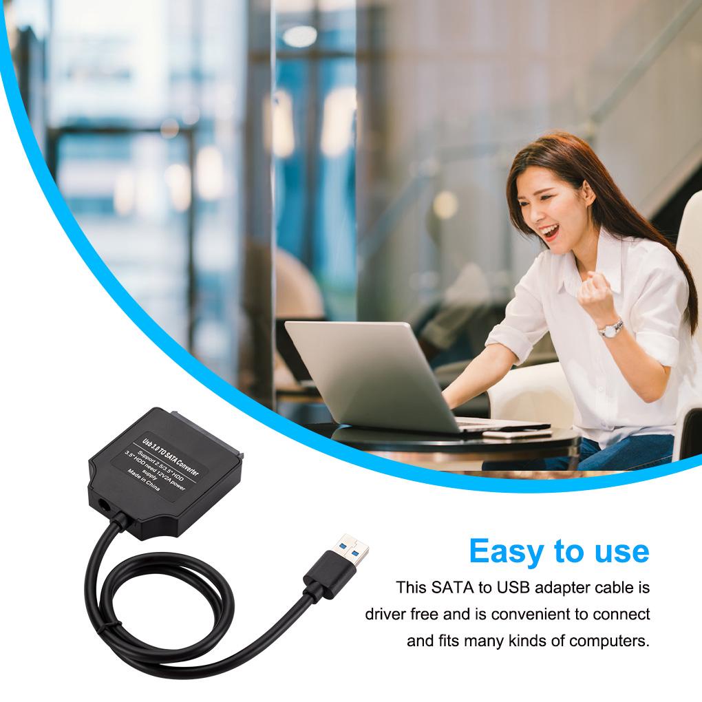 Cáp Chuyển Đổi Ổ Cứng HDD SATA Sang USB 2 5 Inch Có Đèn LED Chuyên Dụng Cho Máy Tính Để Bàn