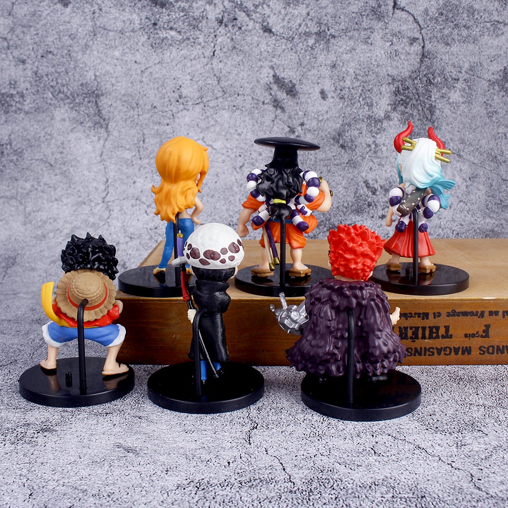 Bộ 6 Mô Hình Nhân Vật Luffy Nami Yamato Trong Phim Hoạt Hình One Piece