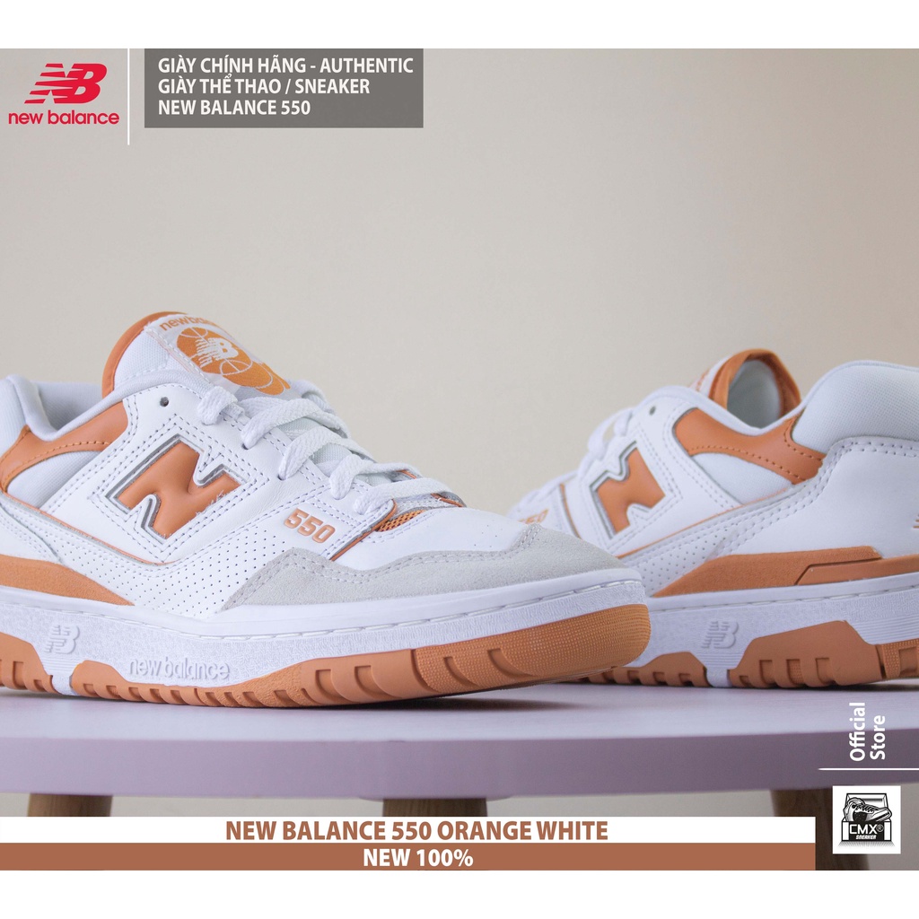 Giày New Balance 550 ORANGE WHITE - AUTHENTIC 100%