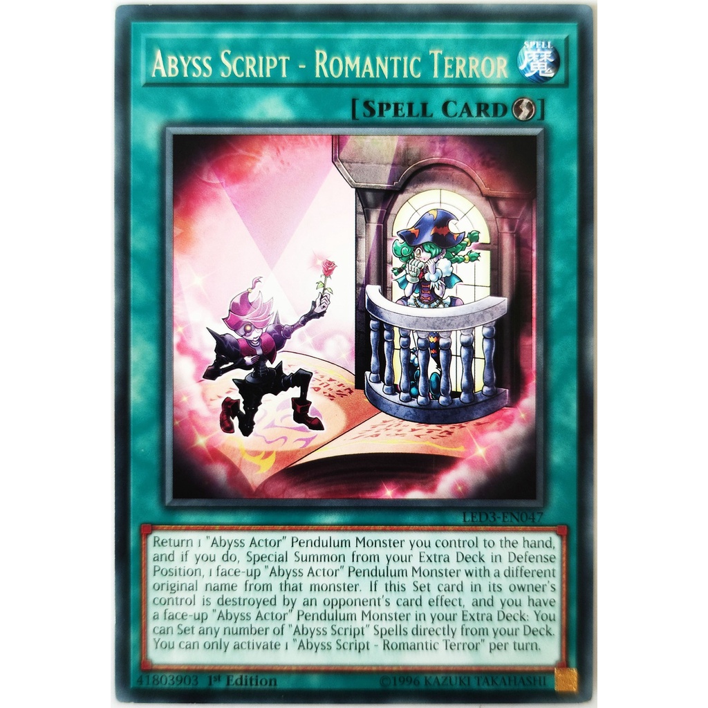 [Thẻ Yugioh] Abyss Script - Romantic Terror |EN| Rare