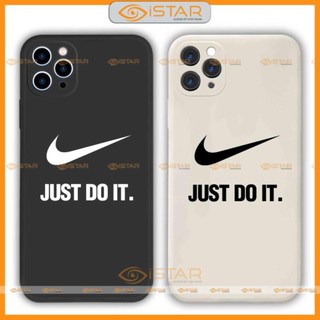 Ốp lưng điện thoại iPhone cạnh viền vuông silicon dẻo bảo vệ camera hình Nike ip 6/6s/7/8/X/XS/11/12/13/14 Pro Plus Max