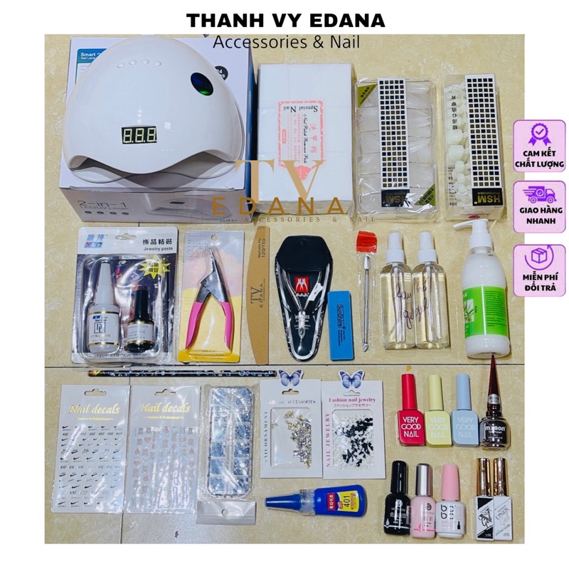 Bộ đồ nail, dụng cụ làm nail móng tay, sét phụ kiện nail [Thanh Vy Nail]