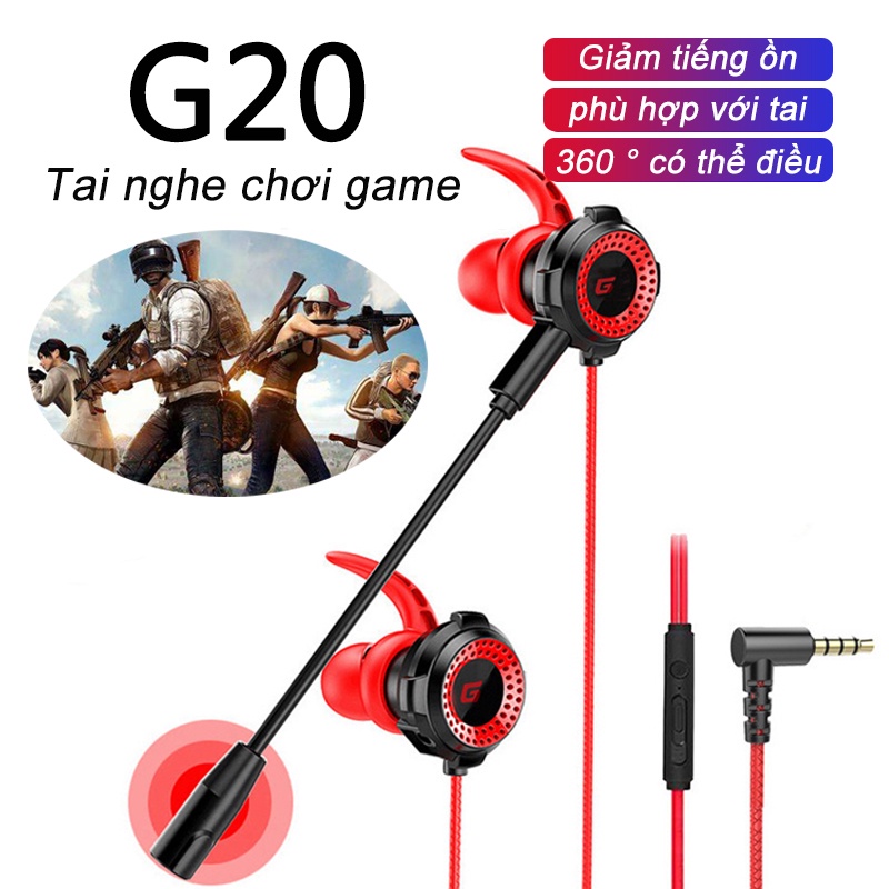 Tai nghe chơi game G20 có micrô với thiết kế cực đẹp có Mic rất chuyên nghiệp