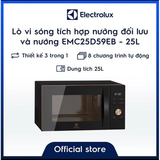 Lò vi sóng có nướng electrolux emc25d59eb 25 lít hàng trưng bày 100% chính hãng
