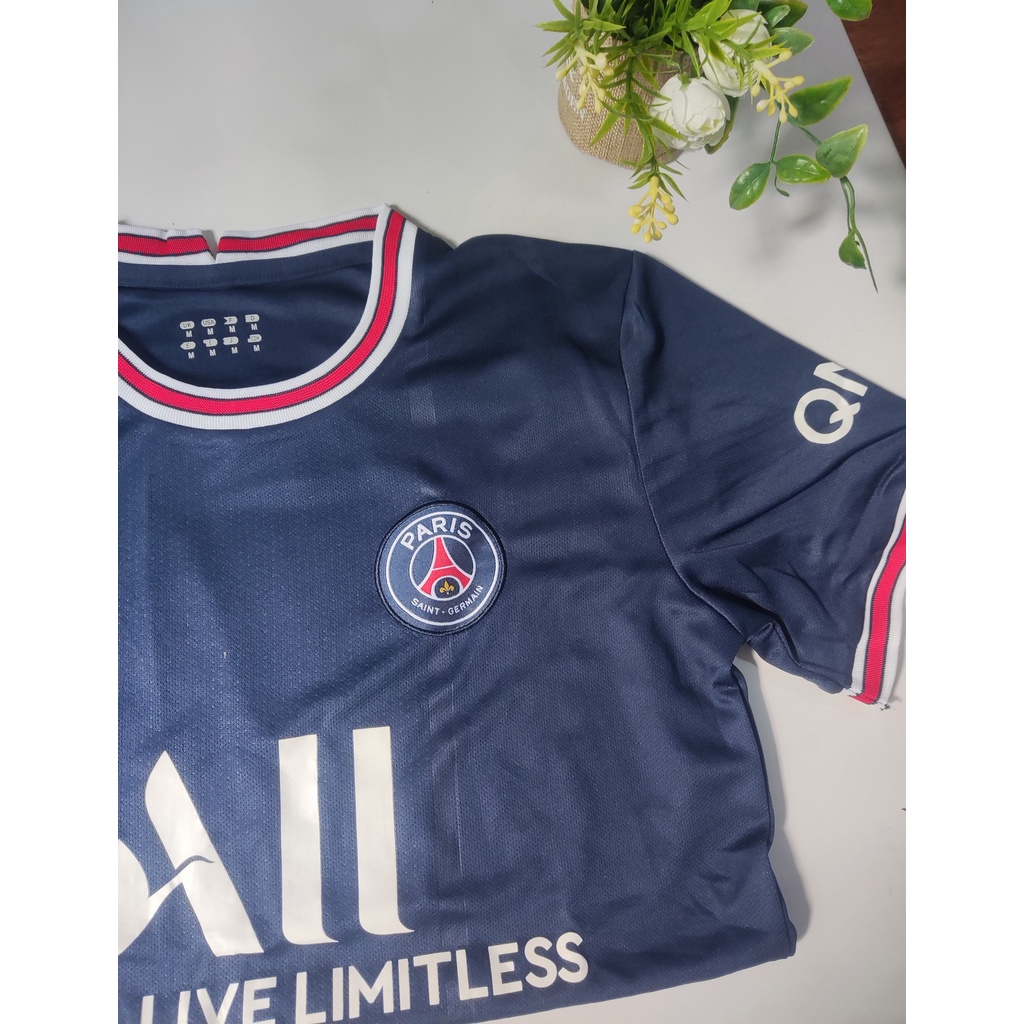 Có in Tên số theo yêu cầu. Bộ Quần Áo Thể Thao Bóng Đá PSG PARIS SAINT GERMAIN  Chất Mè - In Logo Theo Yêu Cầu