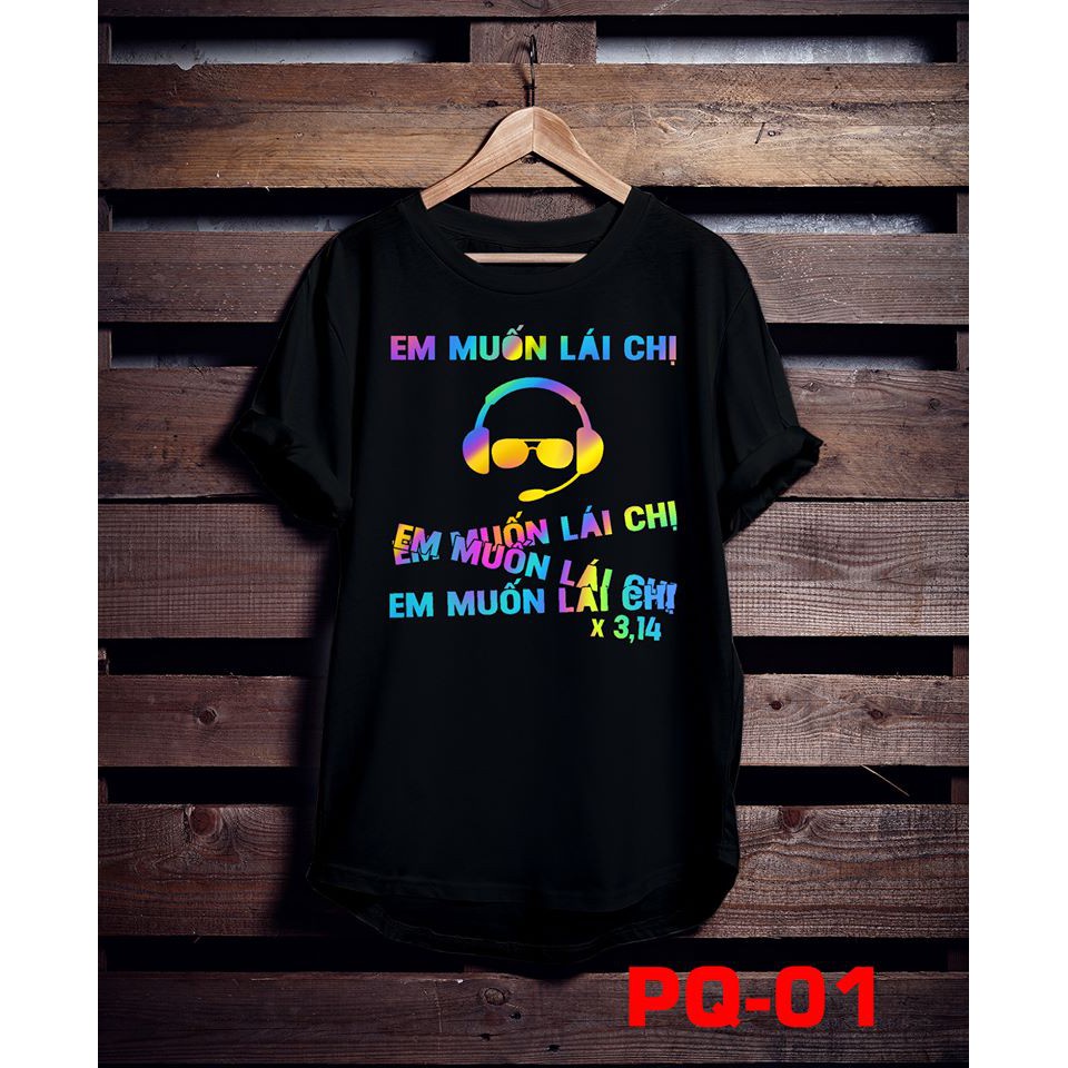 Áo phông phản quang 7 màu em muốn lái chị