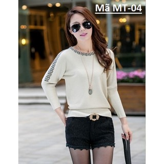 Áo len cánh dơi thời trang nữ