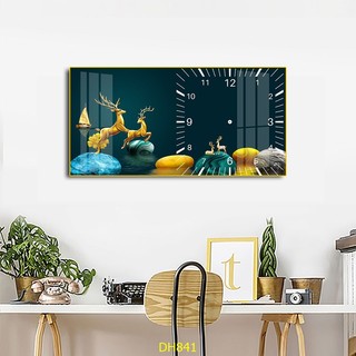 Đồng hồ tranh tráng gương cao cấp