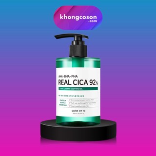 Gel Dưỡng Đa Năng Some By Mi Dưỡng Ẩm Dịu Da AHA-BHA-PHA Real Cica 92% Cool Calming Soothing Gel 300ml - Khongcoson