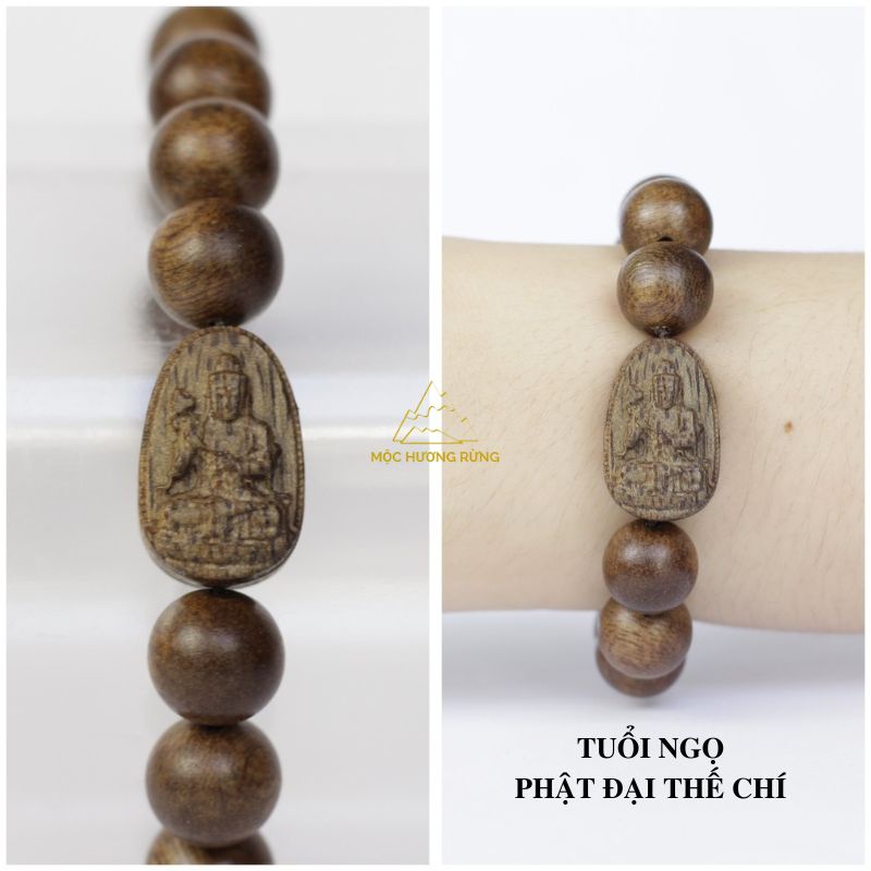 Vòng Tay Trầm Hương Mix Mặt Phật Bản Mệnh Size 8-10-12-14-16mm Cho Nam Và Nữ
