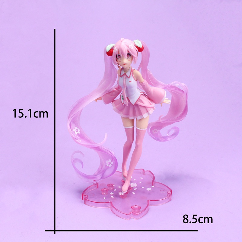 Mô Hình Búp Bê Hatsune Miku Sakura Bằng PVC 14-23cm 8 Kiểu Dáng Tùy Chọn