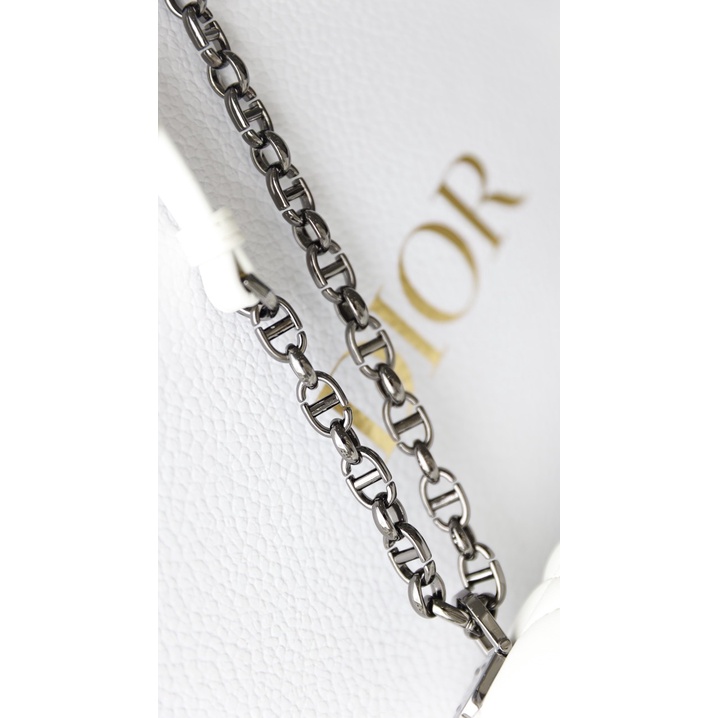 Túi đeo vai đeo chéo CD CARO SZ20 KHÓA ĐEN DA THẬT