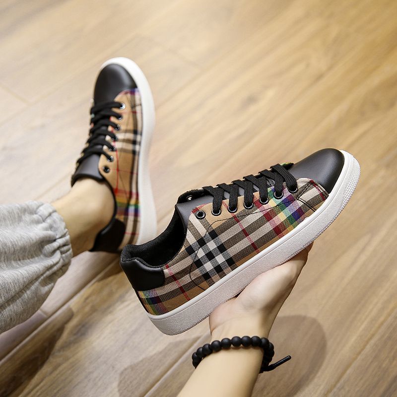 VANS Giày Lười Vải canvas Đế Mềm Thoáng Khí Họa Tiết Kẻ Sọc Caro Cầu Vồng Thời Trang 2022 Cho Nam