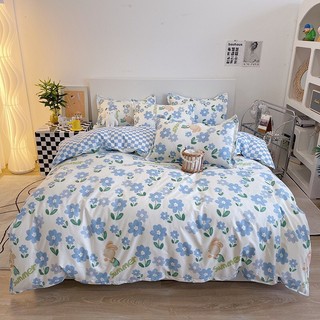 Bộ chăn ga Cotton Poly Hàn nhập khẩu - sét 4 món Decor siêu xinh