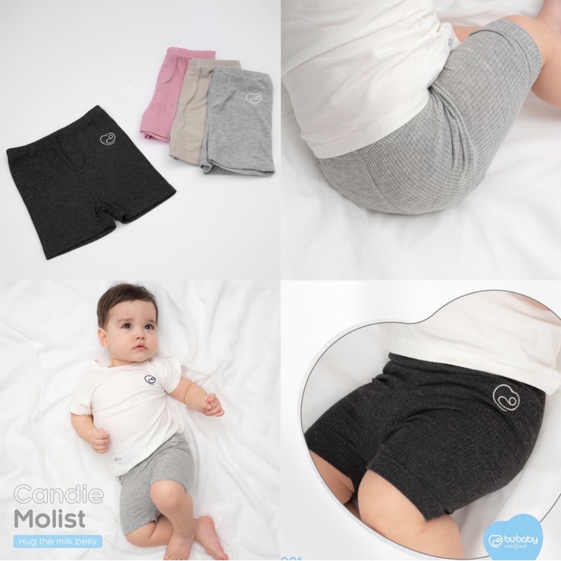 Bubaby - Quần Legging Molist đùi cho bé trai, bé gái từ 6 tháng đến 4 tuổi