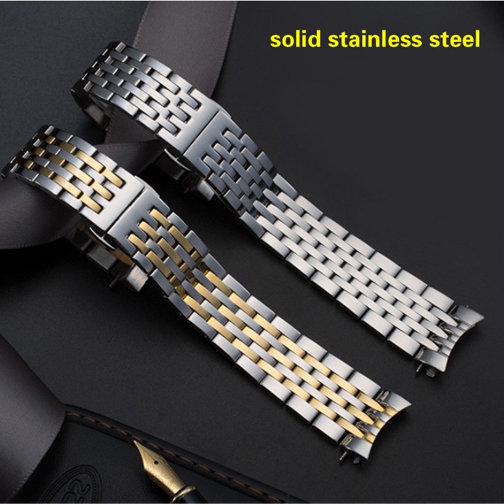 Dây Đeo Đồng Hồ Bằng Thép Không Gỉ 16mm 18mm 19mm 20mm 21mm 22mm 23mm 24mm Cho Nam