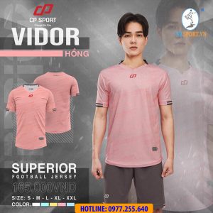Quần Áo Thương Hiệu CP VIDOR Chất Lượng Cao Cấp, Áo Đá Bóng Không Logo - Vicsport