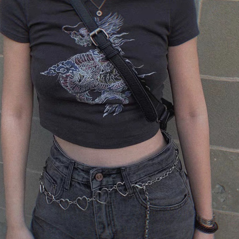 Dây Xích Đeo Hông Hình Trái Tim Cá Tính