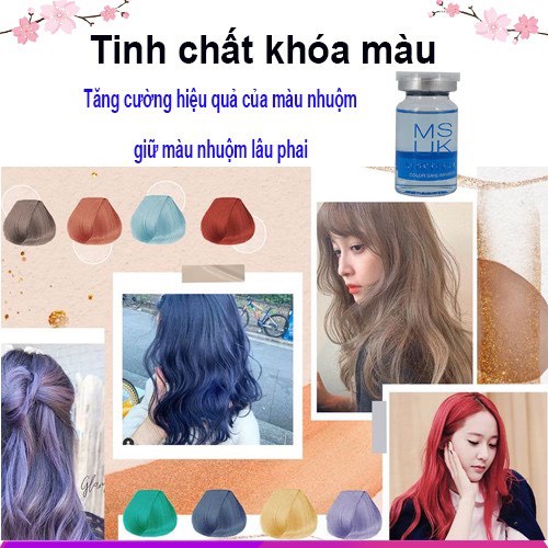 Tinh chất Khóa Màu tóc nhuộm Musk Giữ Màu Tóc Nhuộn Lâu Phai An Toàn