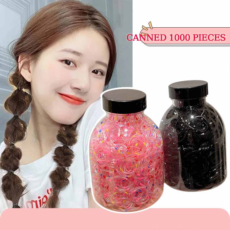 Dây Buộc Tóc Cao Su Co Giãn Không Đau Màu Sắc Ngọt Ngào Dành Cho Bé Gái