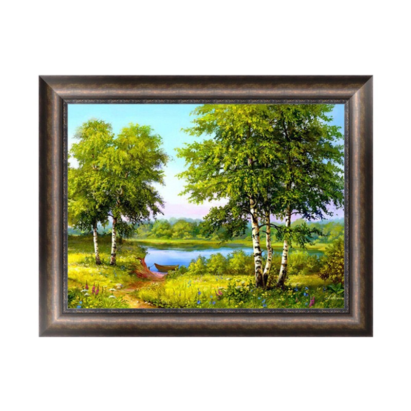 Tranh Thêu Chữ Thập Đính Đá Kim Cương 5D DIY Hình Vẽ Phong Cảnh