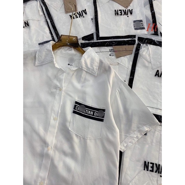 Áo sơ mi cộc tay in túi Chis H2A866