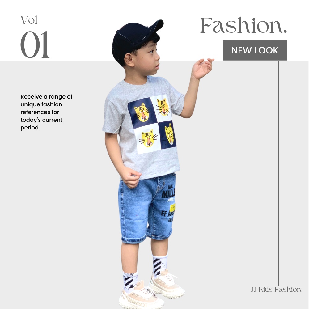 Bộ quần áo Tết Bé trai cotton thời trang phong cách Hàn Quốc co giản tốt - JJ Kids