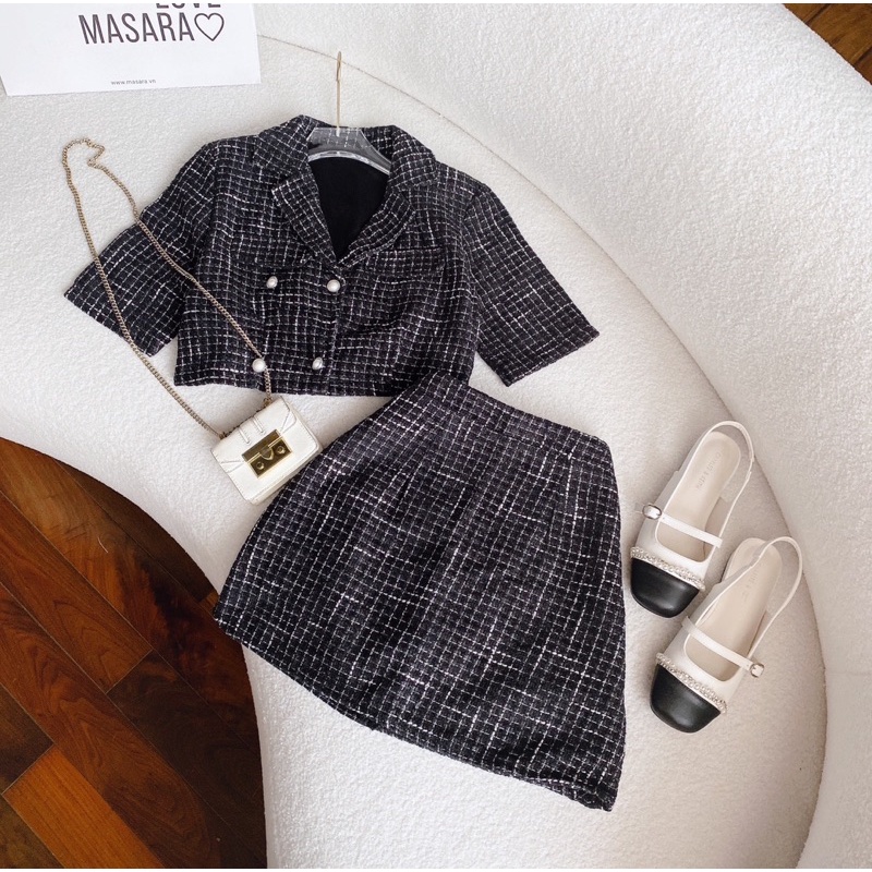 Sét dạ crt 2 món kèm ảnh thật trải sàn , sét cv có lót kèm áo crt dạ siêu xinh