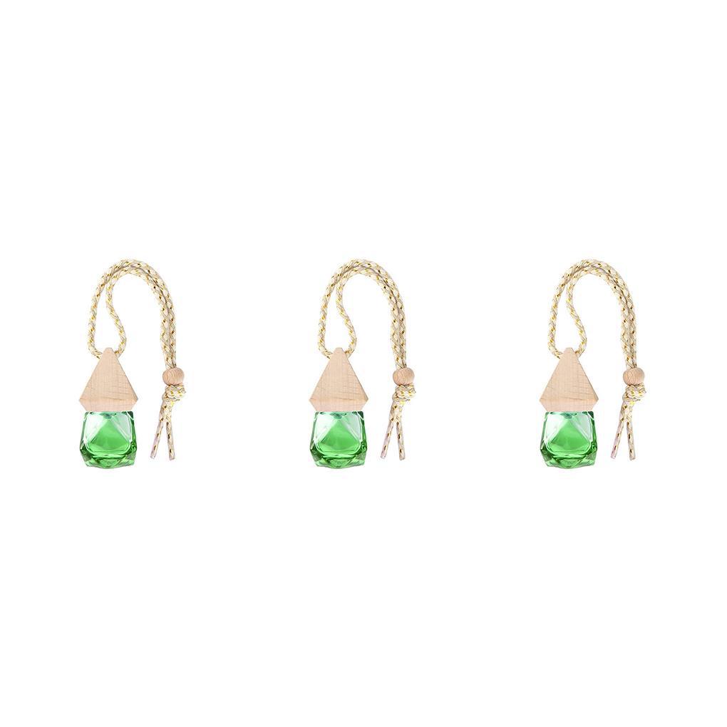Set 1 / 2 / 3 / 5 Lọ Tinh Dầu Rỗng 8ml Bằng Gỗ Rỗng Làm Sạch Không Khí Trong Nhà / Gương Chiếu Hậu Xe Hơi