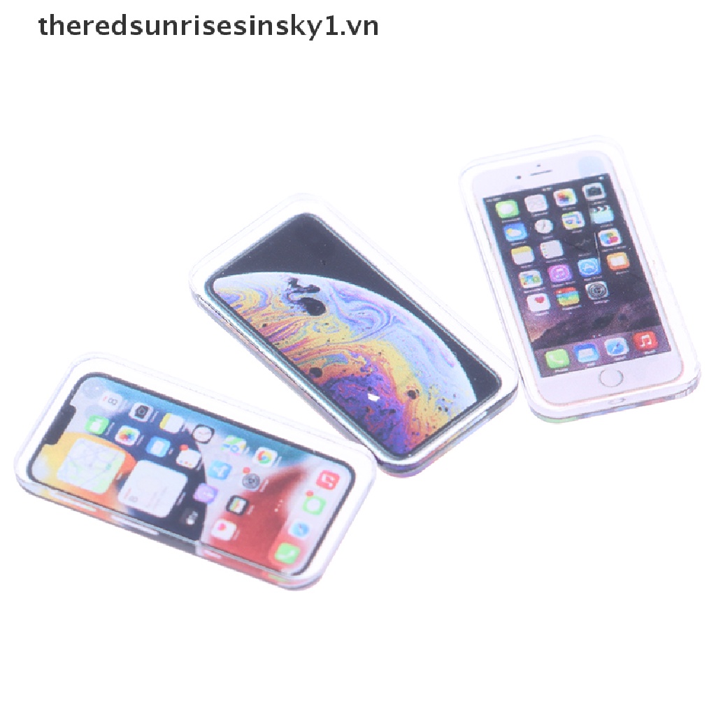 Đồ trang trí Điện Thoại Di Động Mini Tỉ Lệ 1: 12 Trang Trí Nhà Búp Bê