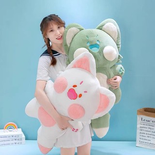 Gấu Mèo DuDu má phính Thú nhồi bông lông dài mềm mịn siêu dễ thương