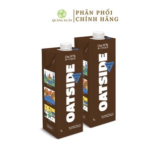   COMBO 2 HỘP  Thức uống từ yến mạch Oatside vị Chocolate 1 Lít   Date 2025  